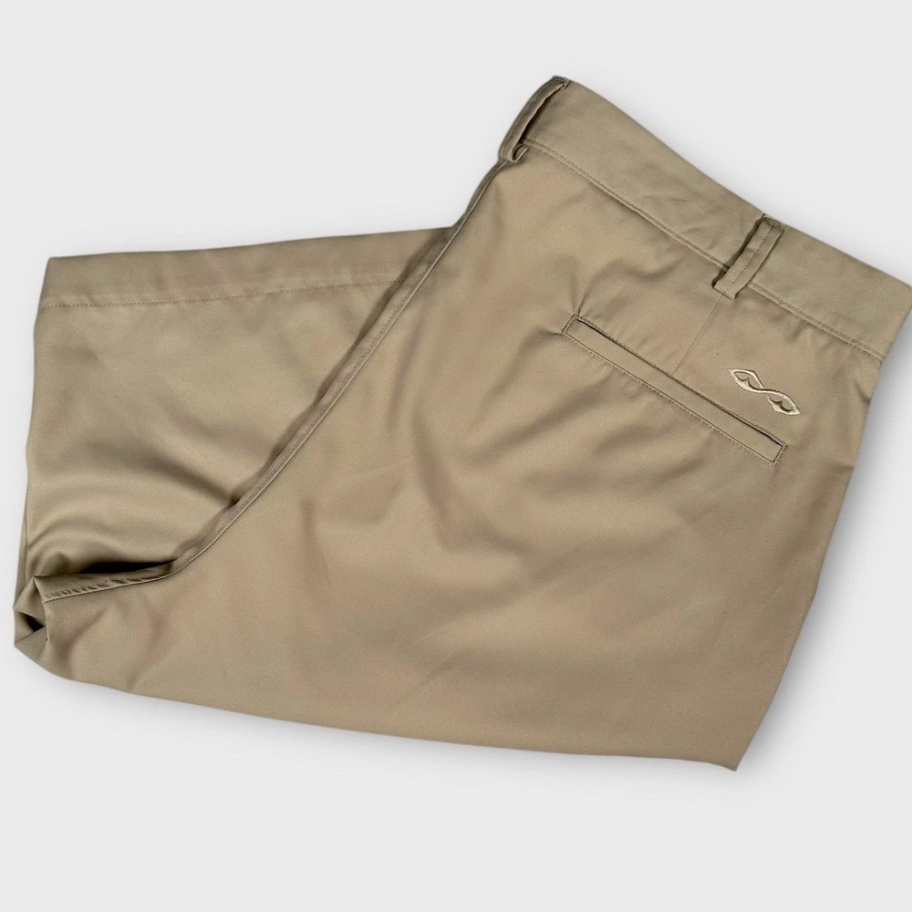 Snake Eyes‎ Shorts Men's 38 Tan Khaki Dry-18 Performance Golf Casual Classic Fit